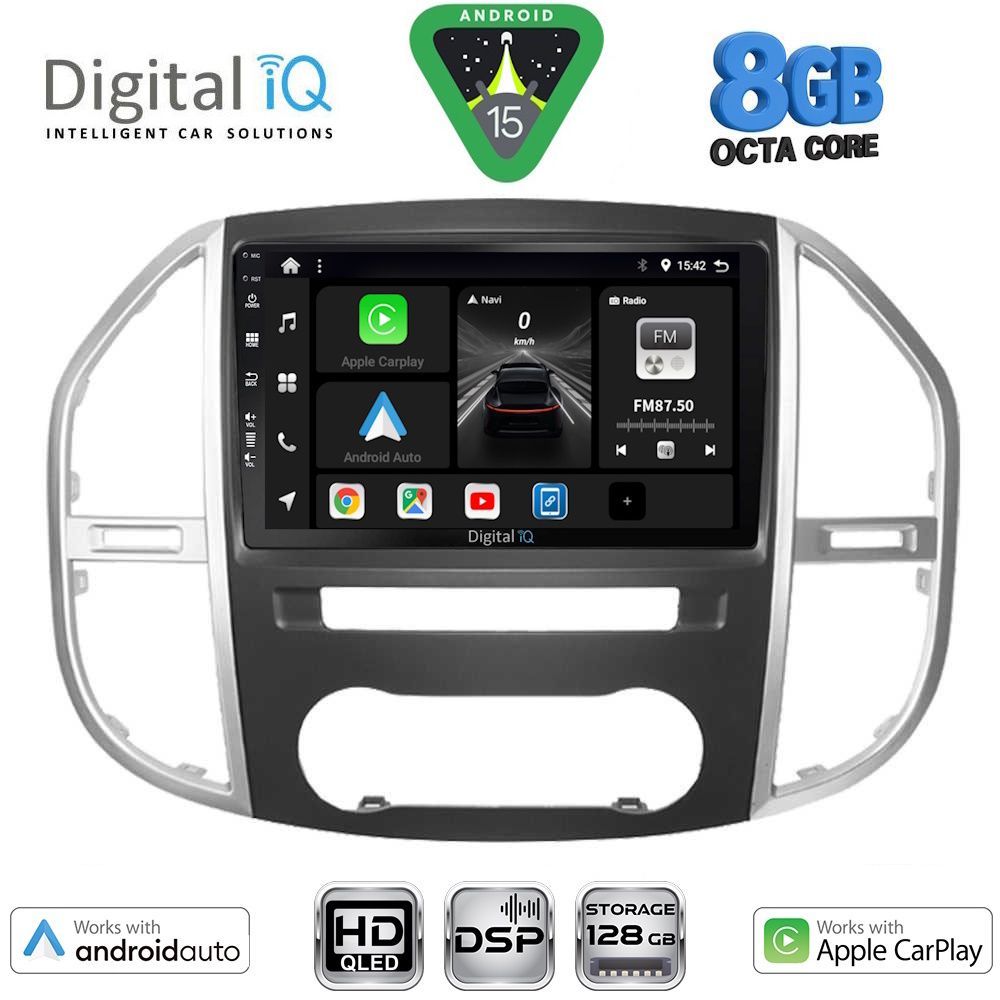 Βλησαρούλης Car Center - DIGITAL IQ BXF 7429_CPAA (10inc) MULTIMEDIA TABLET for MERCEDES VITO – VIANO  (W447) mod. 2015-2024