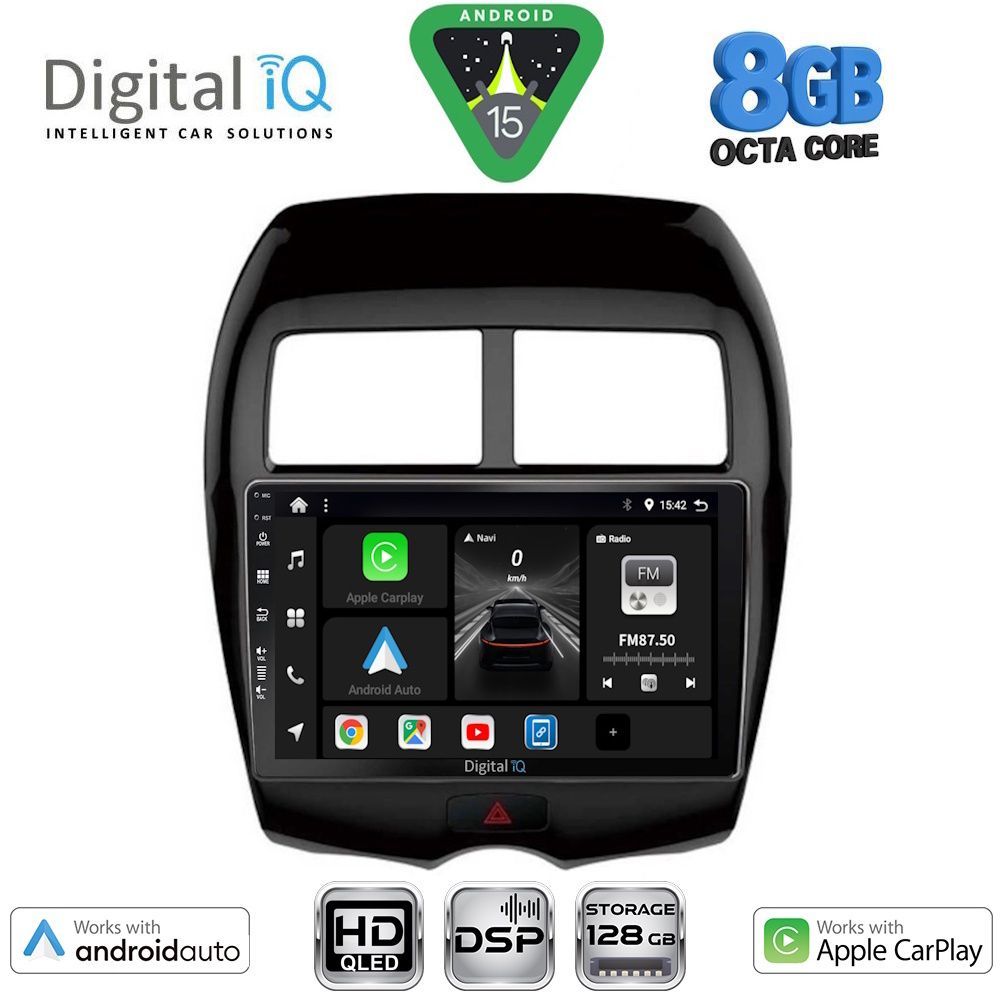 Βλησαρούλης Car Center - DIGITAL IQ BXF 7430_CPAA (10inc) MULTIMEDIA TABLET for MITSUBISHI ASX mod. 2009-2020 - PEUGEOT 4008 mod. 2012-2018
