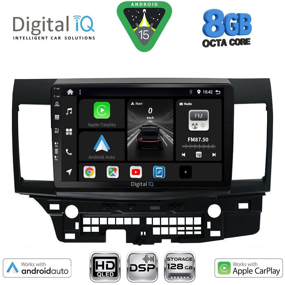 Βλησαρούλης Car Center - DIGITAL IQ BXF 7434_CPAA (10inc) MULTIMEDIA TABLET for MITSUBISHI LANCER mod. 2008-2017