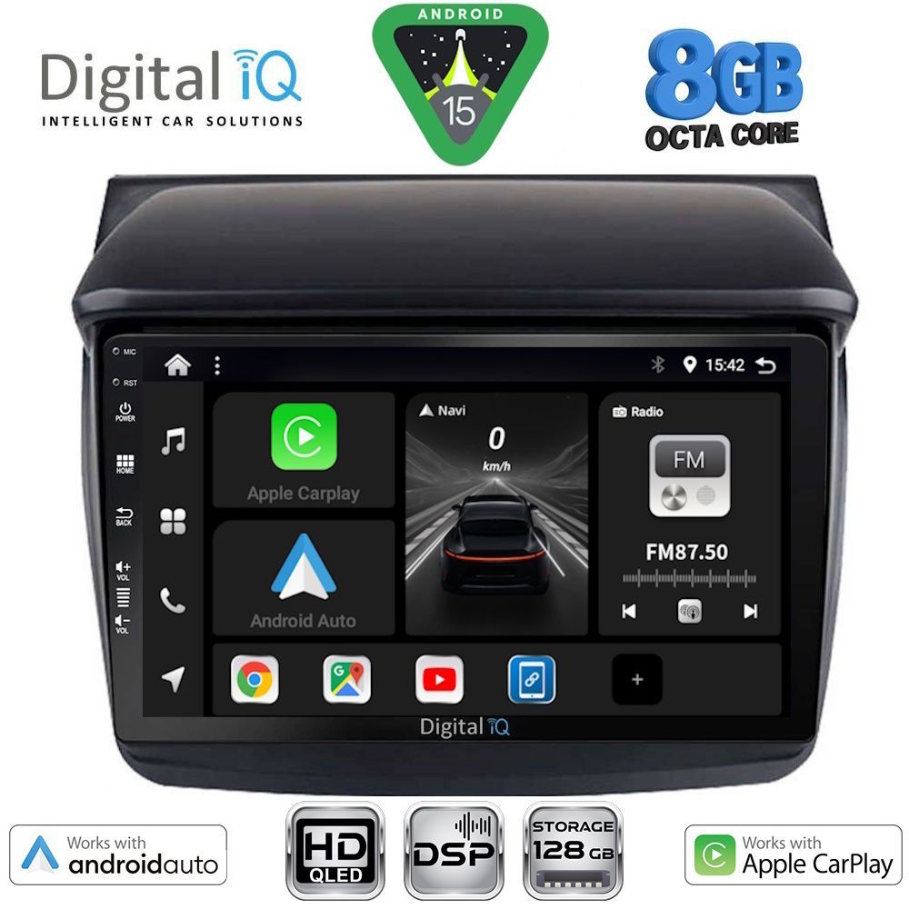 Βλησαρούλης Car Center - DIGITAL IQ BXF 7436_CPAA (9inc) MULTIMEDIA TABLET for MITSUBISHI L200 mod. 2006-2015