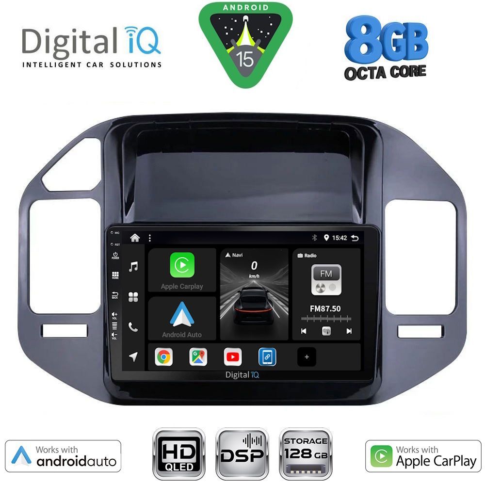 Βλησαρούλης Car Center - DIGITAL IQ BXF 7444_CPAA (9inc) MULTIMEDIA TABLET for MITSUBISHI PAJERO mod. 1999-2006