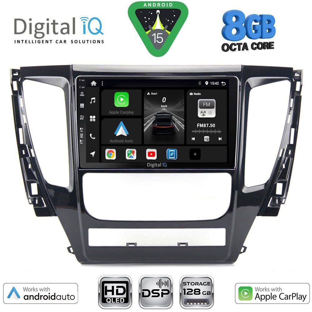 Βλησαρούλης Car Center - DIGITAL IQ BXF 7447A_CPAA (9inc) MULTIMEDIA TABLET for MITSUBISHI PAJERO mod. 2013-2020