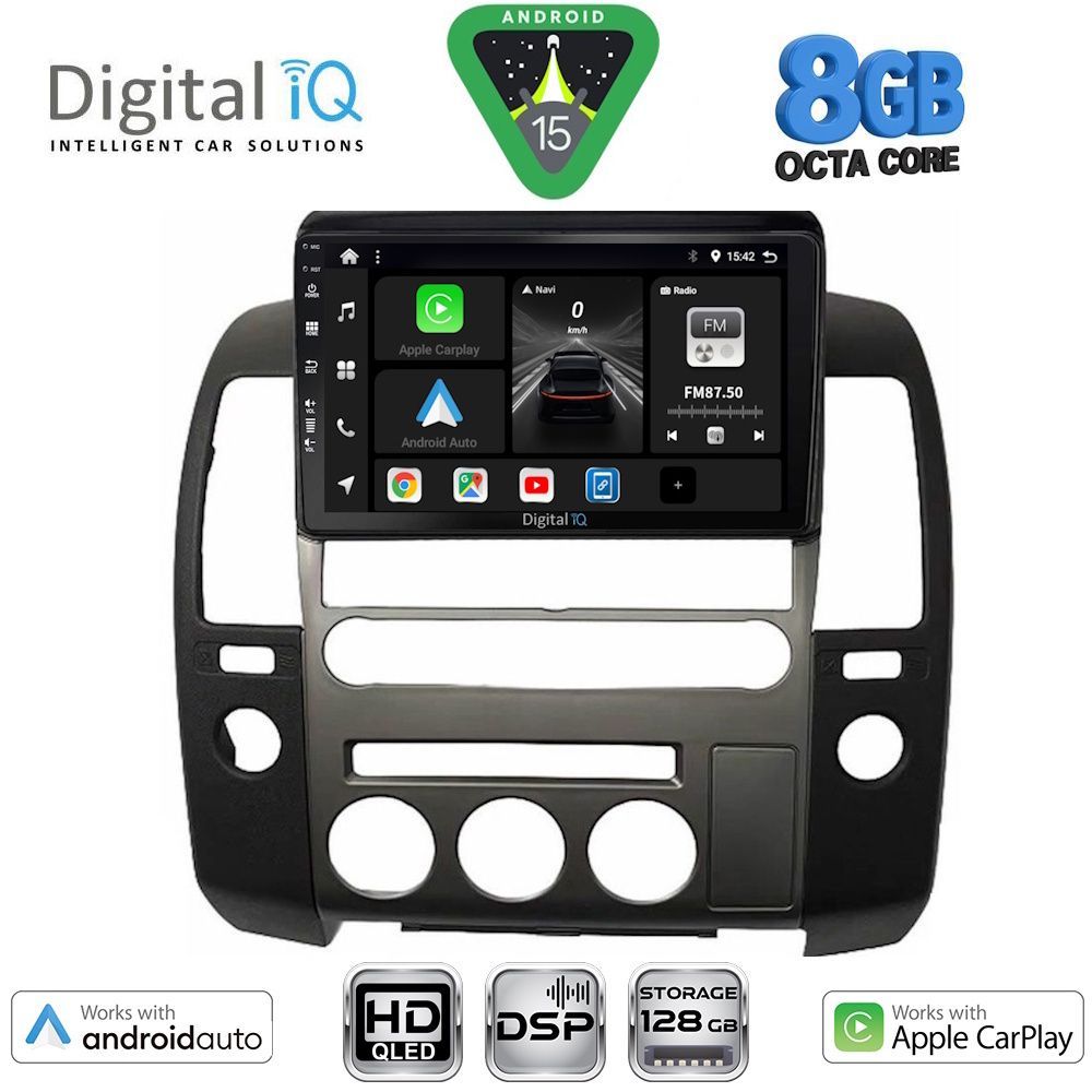 Βλησαρούλης Car Center - DIGITAL IQ BXF 7454_CPAA (ORIG.NAVI) (9inc) MULTIMEDIA TABLET for NISSAN NAVARA D40 mod. 2006-2011 με Original Navi