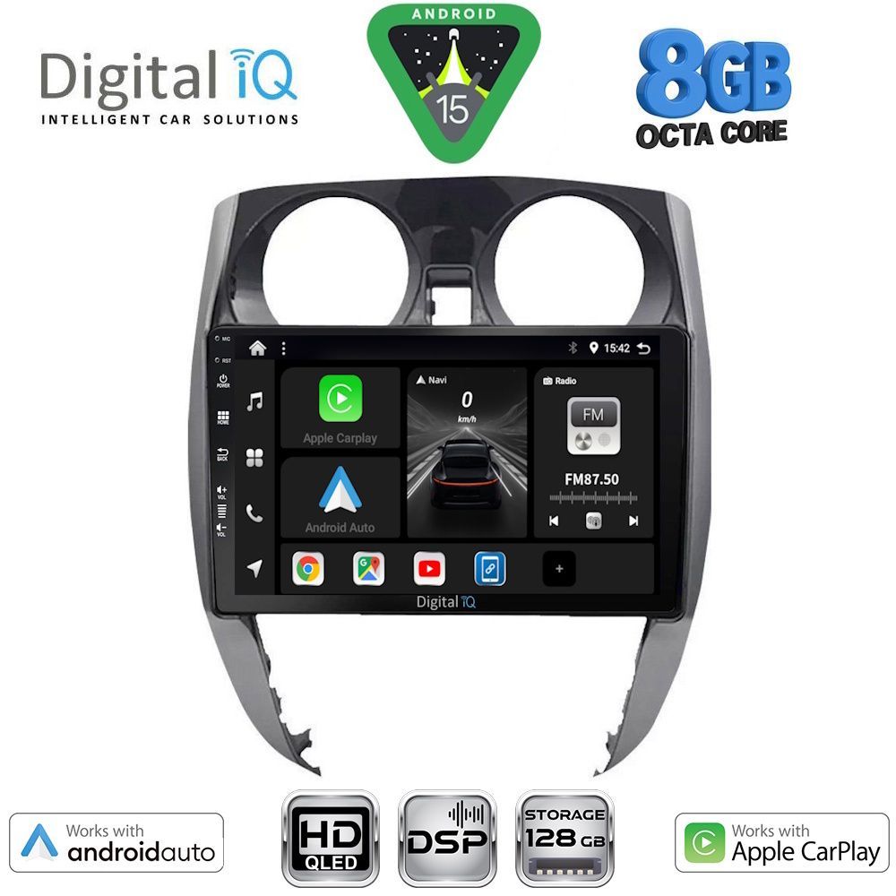 Βλησαρούλης Car Center - DIGITAL IQ BXF 7464_CPAA (10inc) MULTIMEDIA TABLET for NISSAN NOTE mod. 2012-2020