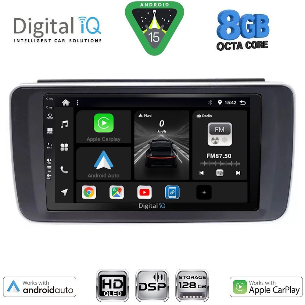 Βλησαρούλης Car Center - DIGITAL IQ BXF 7473_CPAA (9inc) MULTIMEDIA TABLET for NISSAN LEAF mod. 2018-2026