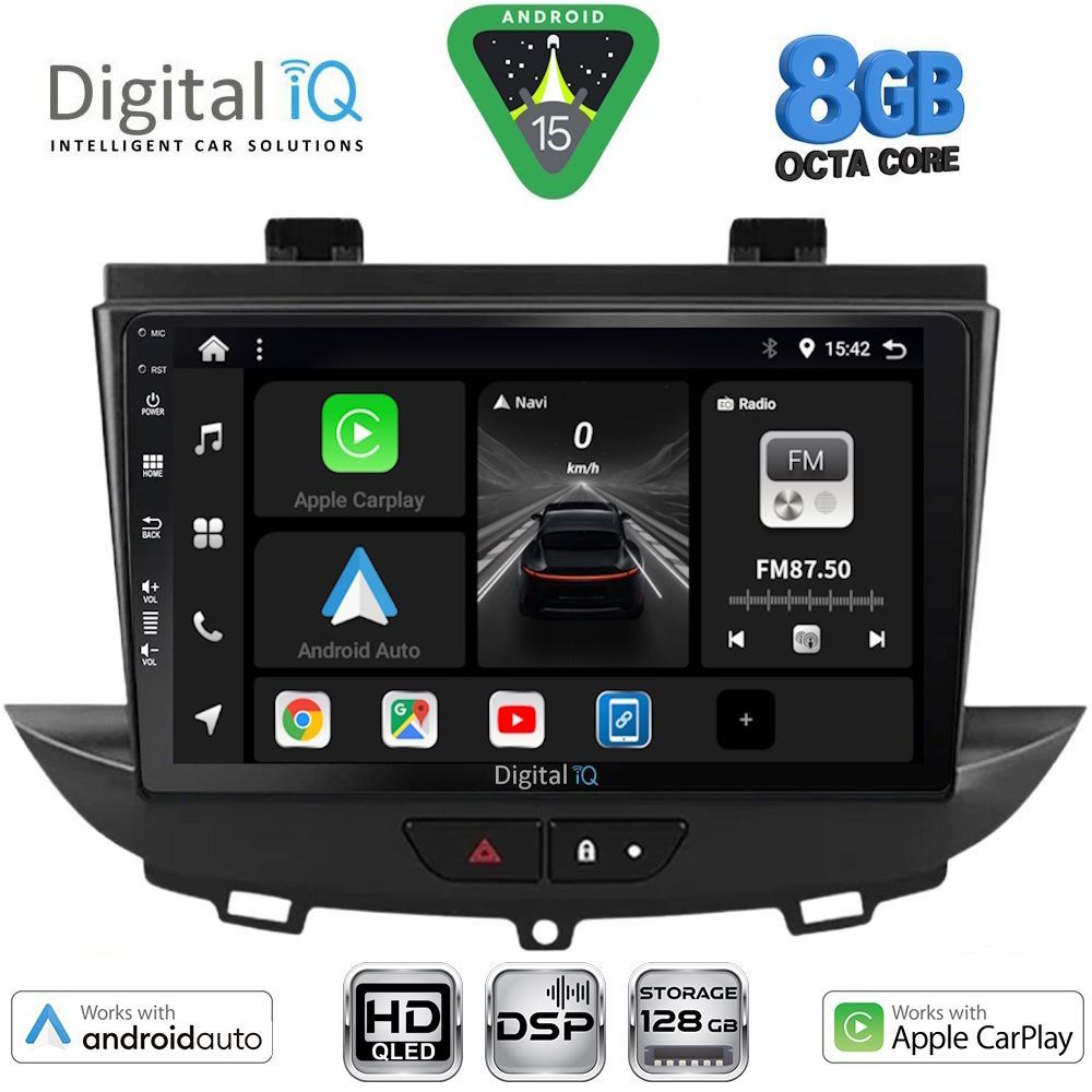 Βλησαρούλης Car Center - DIGITAL IQ BXF 7490_CPAA (9inc) MULTIMEDIA TABLET for OPEL CROSSLAND – GRANDLAND mod. 2017-2025