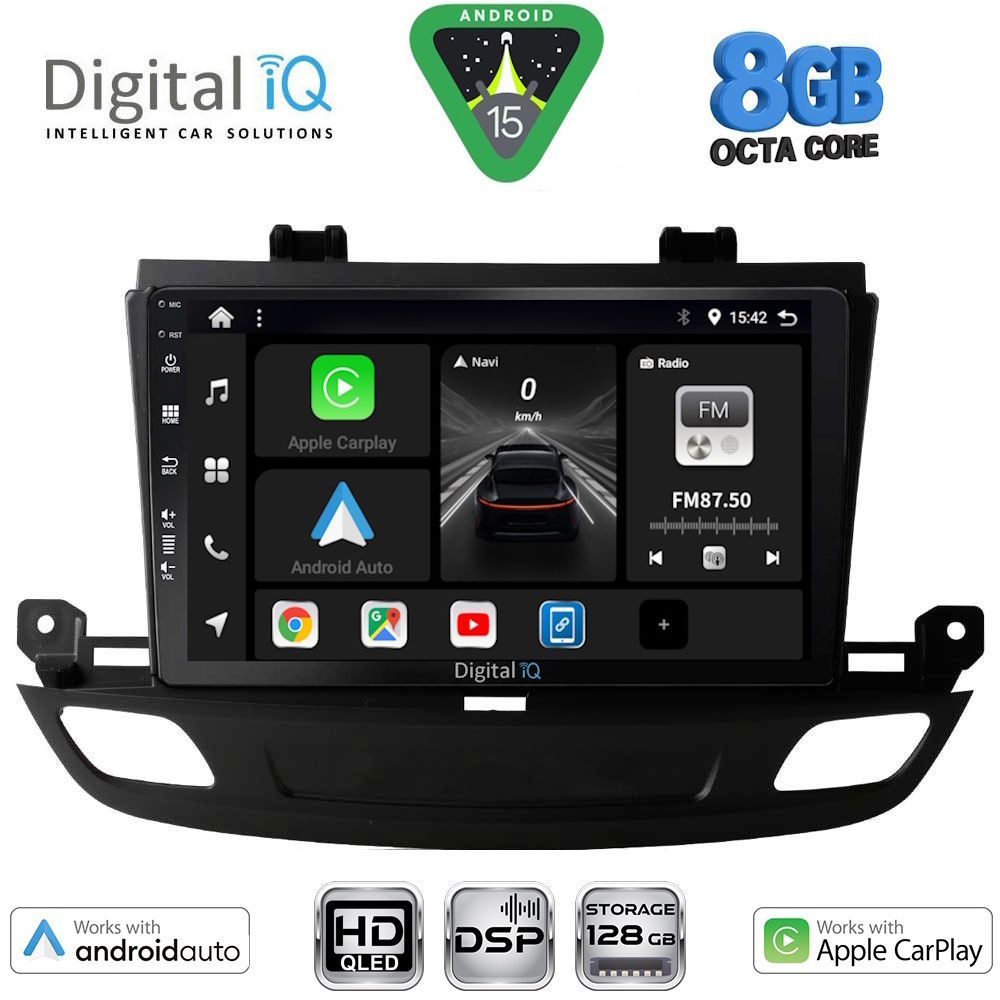 Βλησαρούλης Car Center - DIGITAL IQ BXF 7493_CPAA (9inc) MULTIMEDIA TABLET for OPEL INSIGNIA mod. 2018-2024