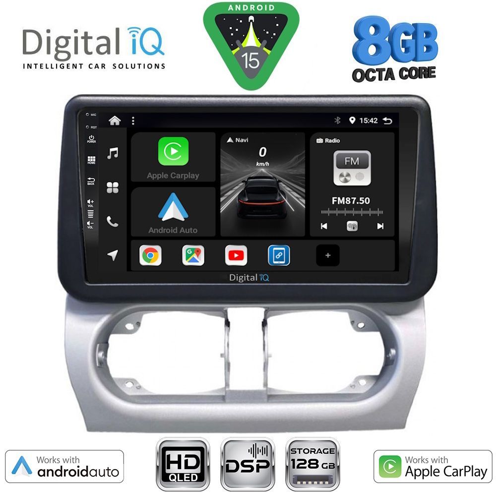 Βλησαρούλης Car Center - DIGITAL IQ BXF 7500_CPAA (9inc) MULTIMEDIA TABLET for OPEL CORSA C mod 2000-2006 - TIGRA mod. 2004-2009