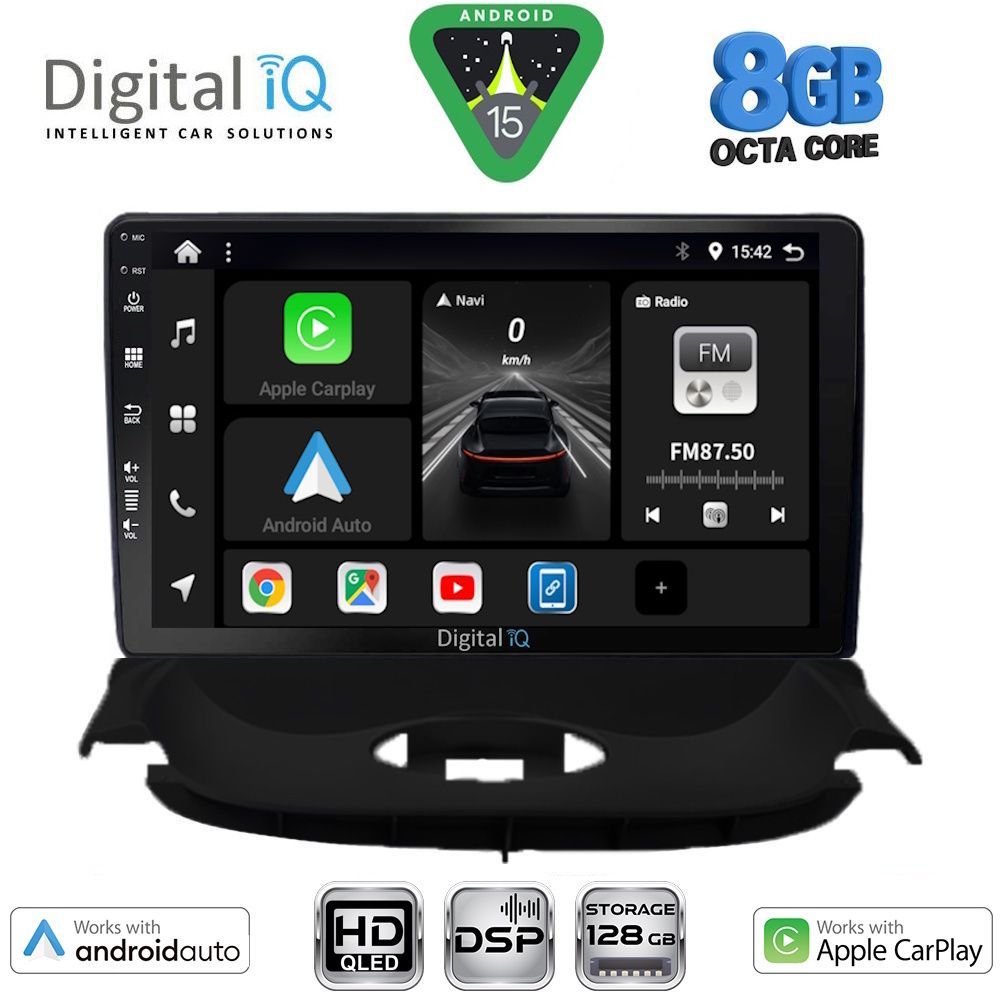 Βλησαρούλης Car Center - DIGITAL IQ BXF 7505_CPAA (9inc) MULTIMEDIA TABLET for PEUGEOT 206 mod. 1998-2006