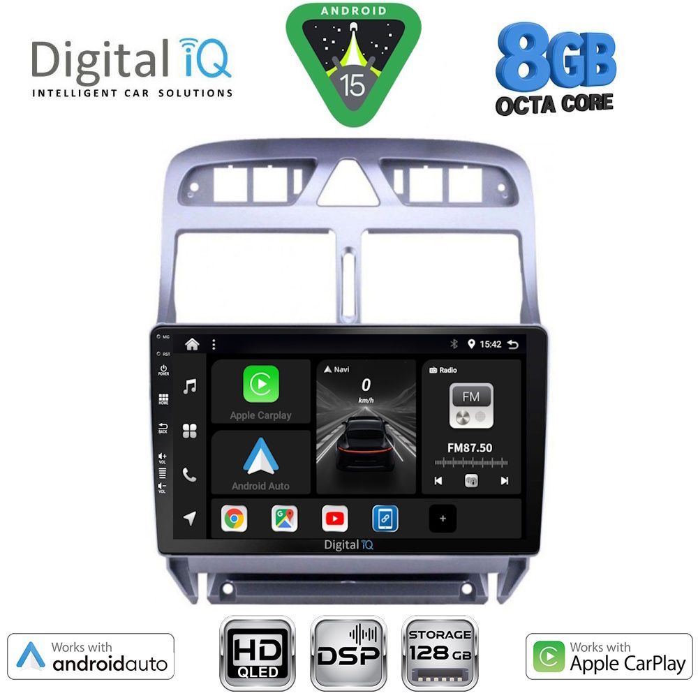 Βλησαρούλης Car Center - DIGITAL IQ BXF 7512_CPAA (9inc) MULTIMEDIA TABLET for PEUGEOT 307 mod. 2001-2008