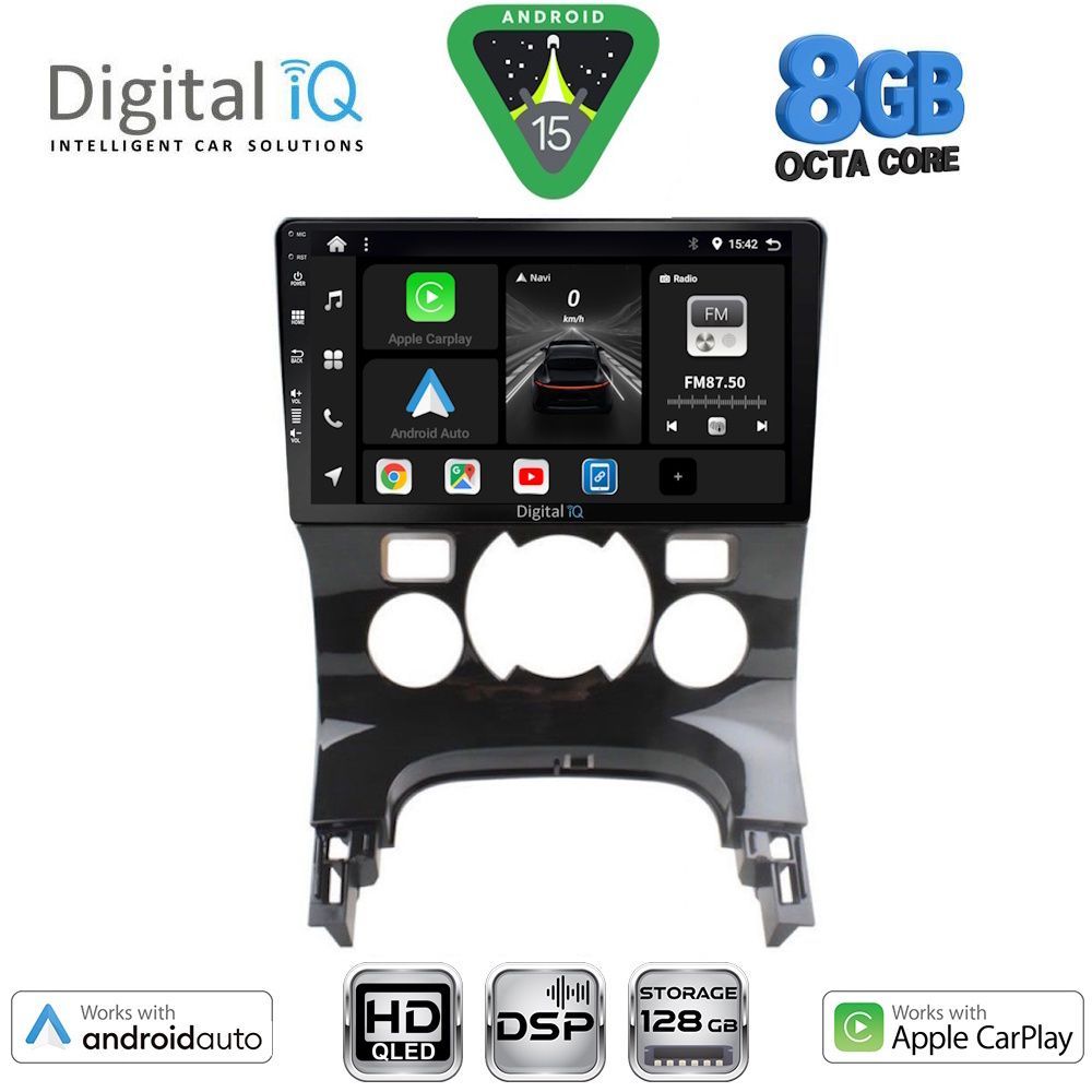Βλησαρούλης Car Center - DIGITAL IQ BXF 7515_CPAA CLIMA (9inc) MULTIMEDIA TABLET for PEUGEOT 3008 mod. 2008-2016 με CLIMA