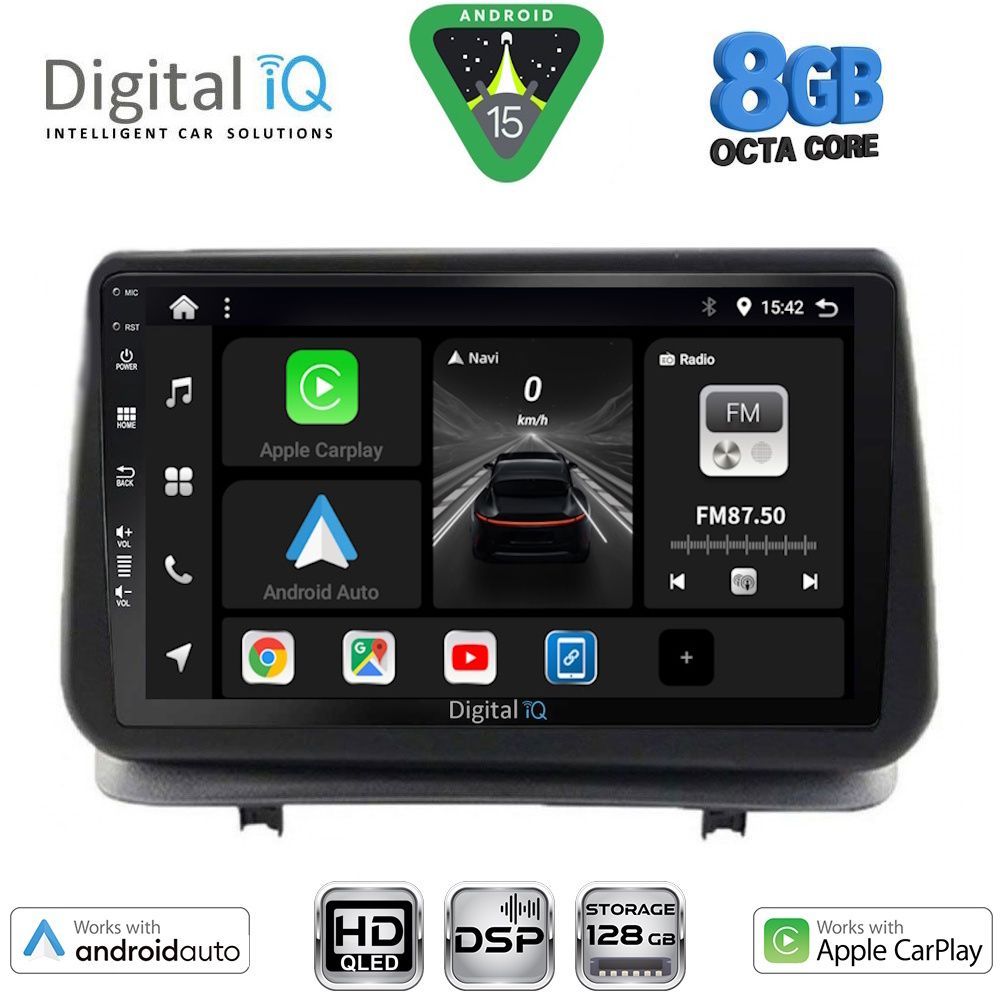 Βλησαρούλης Car Center - DIGITAL IQ BXF 7543_CPAA (9inc) MULTIMEDIA TABLET for RENAULT CLIO mod. 2005-2011