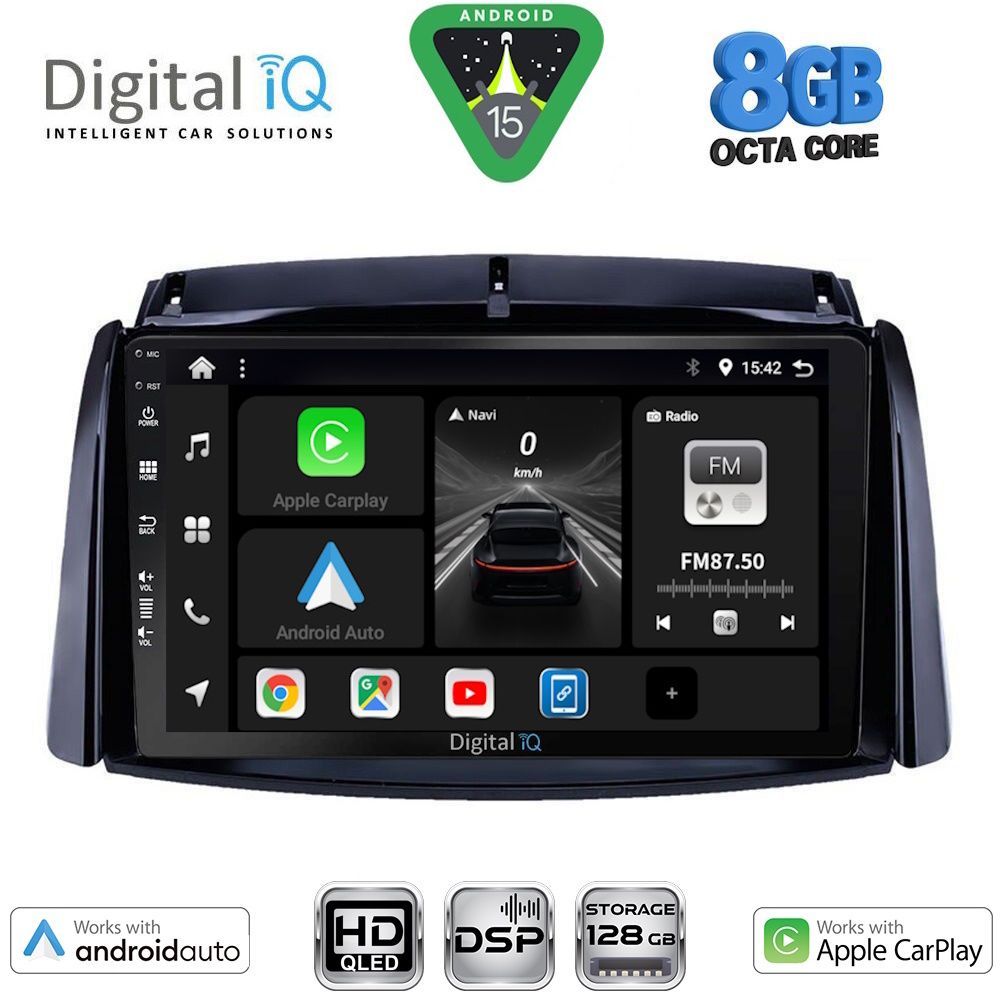 Βλησαρούλης Car Center - DIGITAL IQ BXF 7551_CPAA (9inc) MULTIMEDIA TABLET for RENAULT KOLEOS mod. 2006-2016