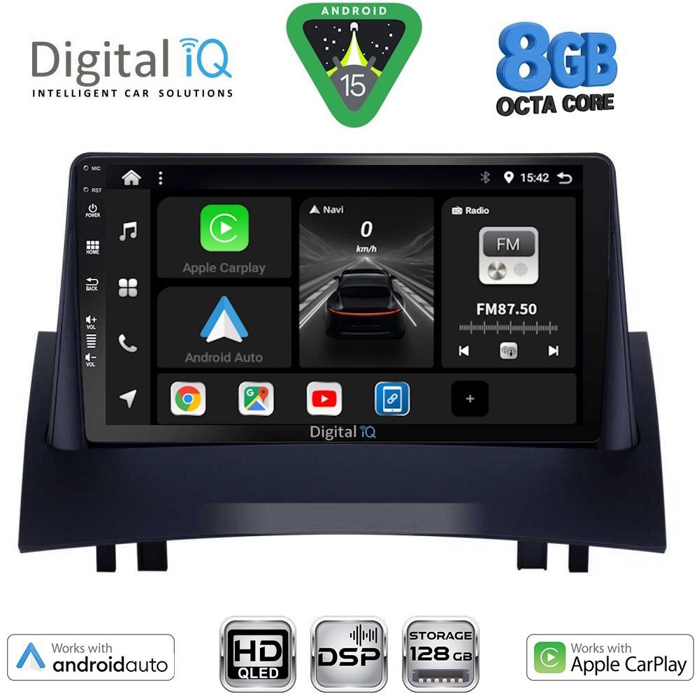 Βλησαρούλης Car Center - DIGITAL IQ BXF 7555_CPAA (9inc) MULTIMEDIA TABLET for RENAULT MEGANE 2 mod. 2002-2008