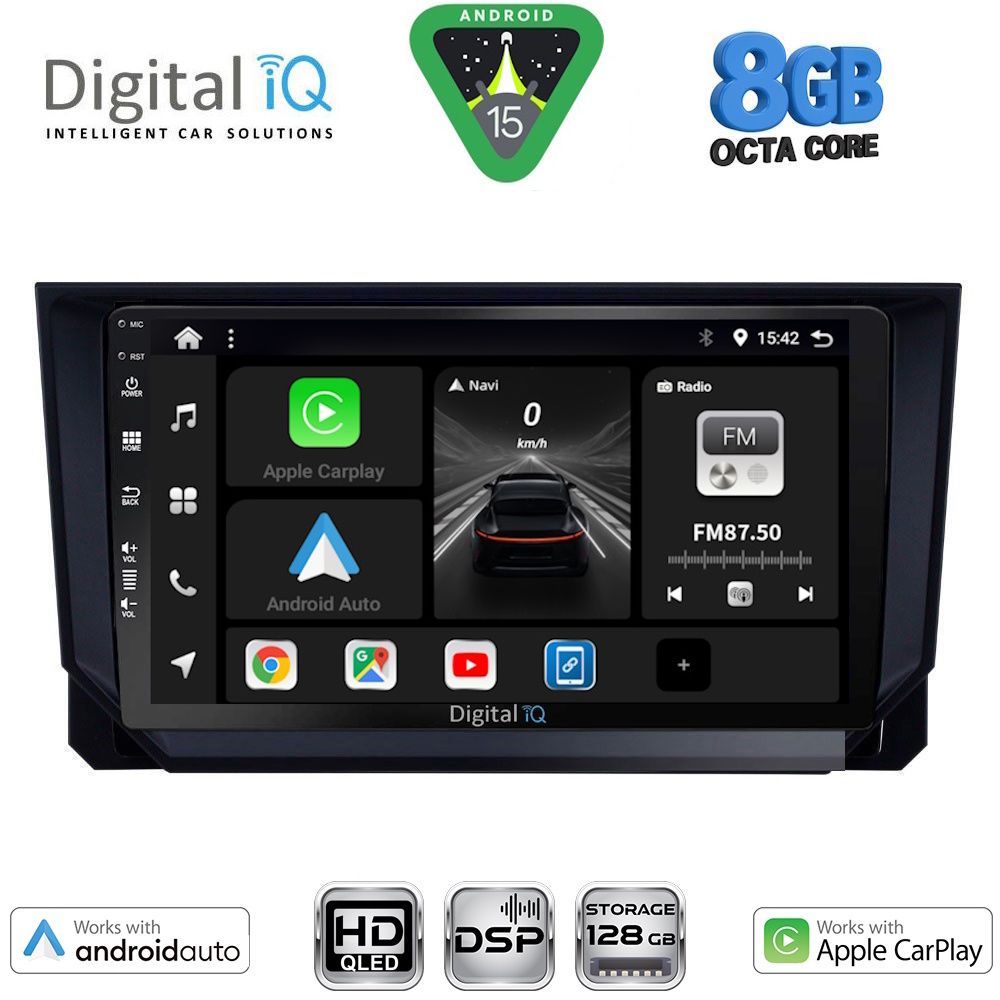Βλησαρούλης Car Center - DIGITAL IQ BXF 7573_CPAA (9inc) MULTIMEDIA TABLET for SEAT ARONA - IBIZA mod. 2018-2026