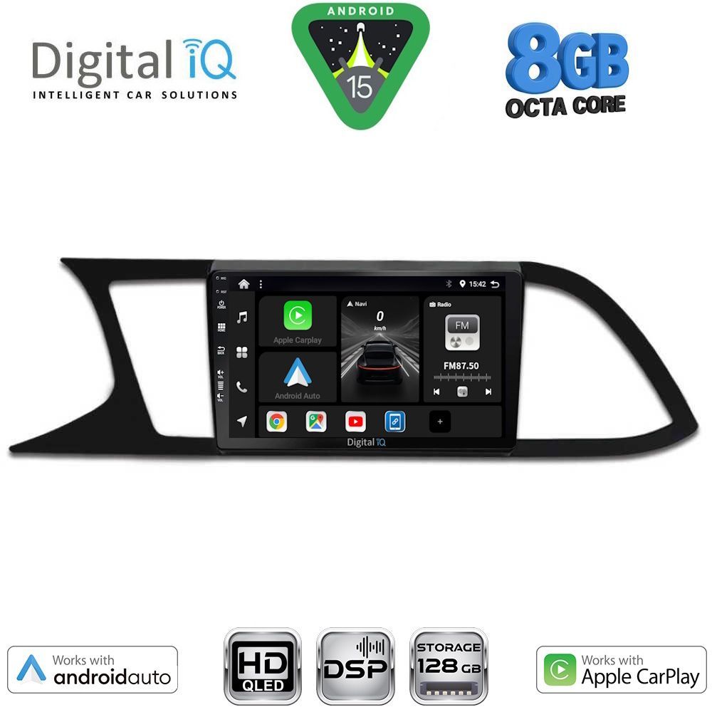 Βλησαρούλης Car Center - DIGITAL IQ BXF 7575_CPAA (9inc) MULTIMEDIA TABLET for SEAT LEON mod. 2012-2021