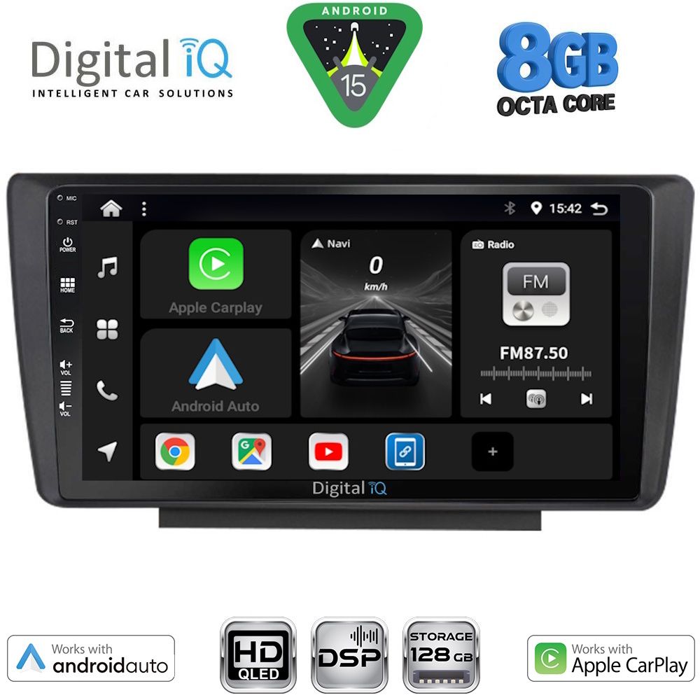 Βλησαρούλης Car Center - DIGITAL IQ BXF 7594_CPAA (9inc) MULTIMEDIA TABLET for SKODA OCTAVIA 5 mod. 2005-2012
