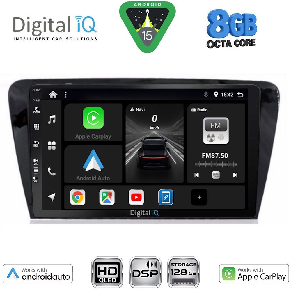 Βλησαρούλης Car Center - DIGITAL IQ BXF 7597_CPAA (10inc) MULTIMEDIA TABLET for SKODA OCTAVIA 7 mod. 2013-2021