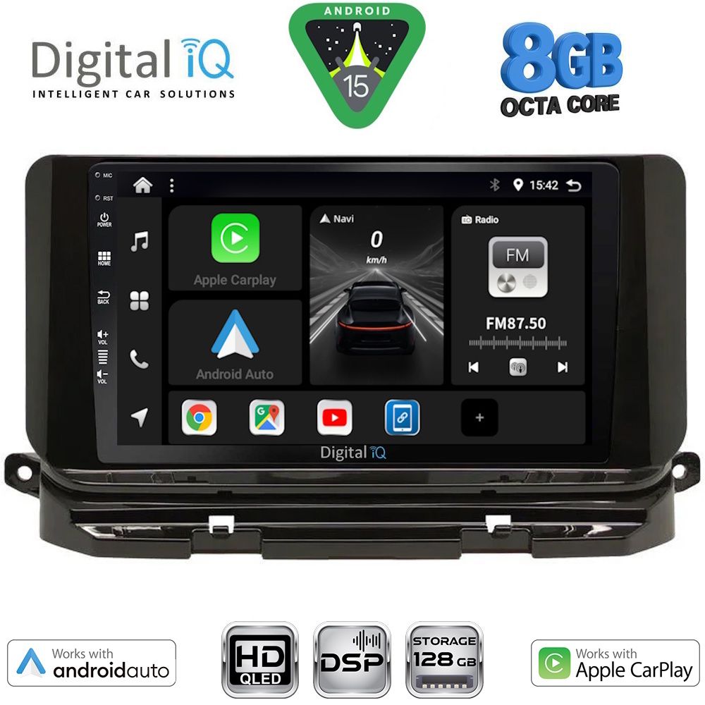 Βλησαρούλης Car Center - DIGITAL IQ BXF 7598_CPAA (10inc) MULTIMEDIA TABLET for SKODA OCTAVIA 8 mod. 2021-2026