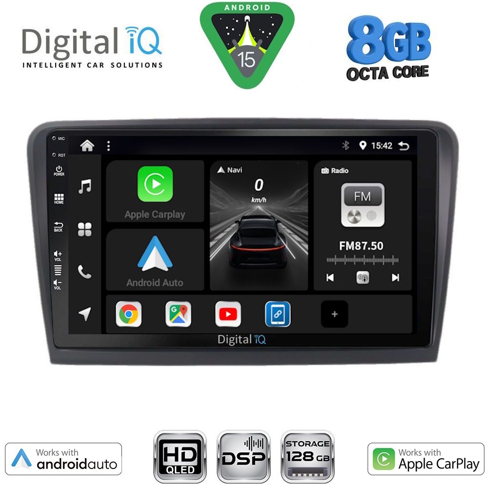 Βλησαρούλης Car Center - DIGITAL IQ BXF 7601_CPAA (9inc) MULTIMEDIA TABLET for SKODA RAPID  mod. 2012-2023