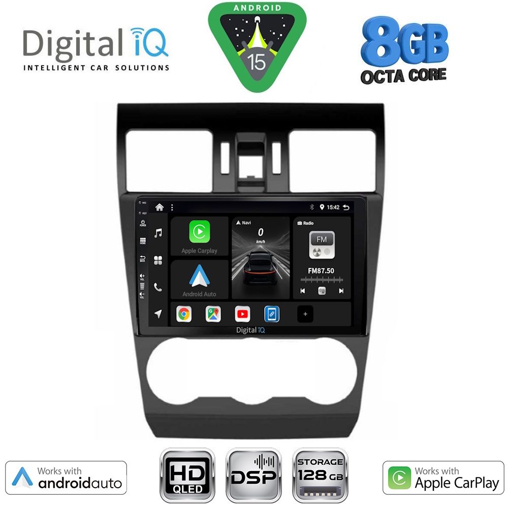 Βλησαρούλης Car Center - DIGITAL IQ BXF 7663_CPAA (9inc) MULTIMEDIA TABLET for SUBARU FORESTER - IMPREZA - XV mod. 2013-2019