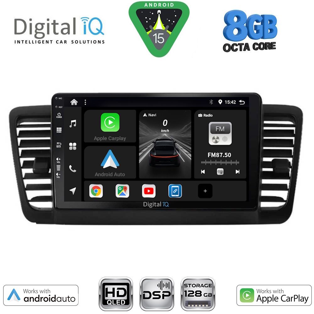 Βλησαρούλης Car Center - DIGITAL IQ BXF 7665_CPAA (9inc) MULTIMEDIA TABLET for SUBARU LEGACY - OUTBACK mod. 2002-2008