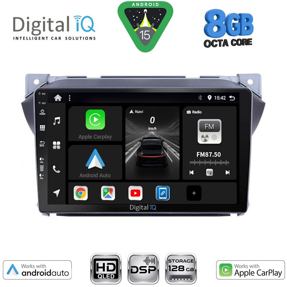 Βλησαρούλης Car Center - DIGITAL IQ BXF 7670_CPAA (9inc) MULTIMEDIA TABLET for SUZUKI ALTO - NISSAN PIXO mod. 2009-2014