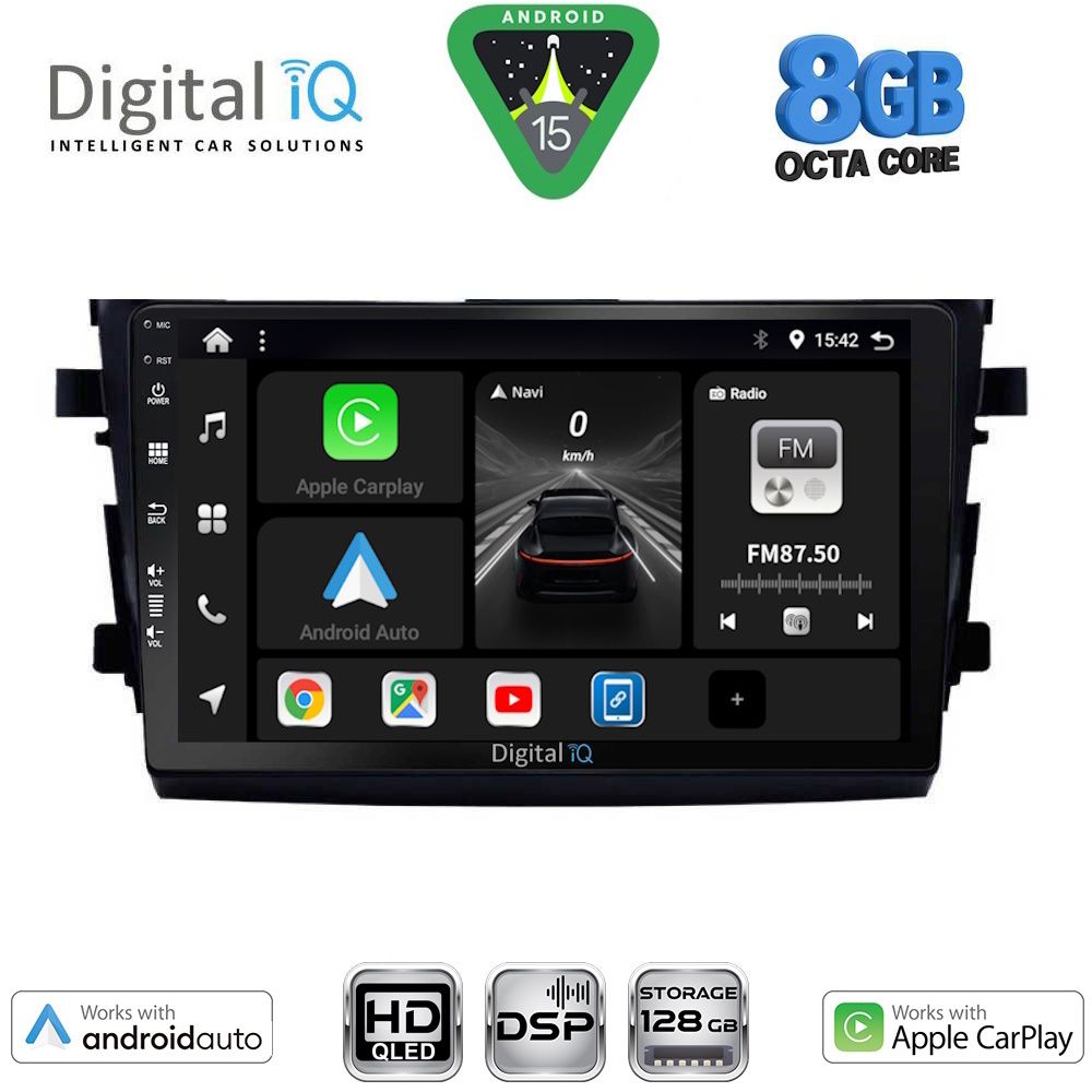 Βλησαρούλης Car Center - DIGITAL IQ BXF 7674_CPAA (9inc) MULTIMEDIA TABLET for SUZUKI CELERIO mod. 2015-2021