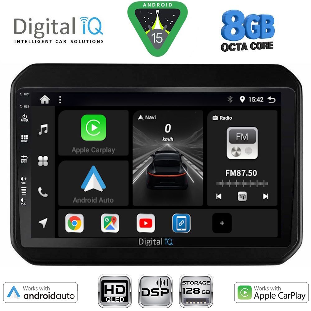 Βλησαρούλης Car Center - DIGITAL IQ BXF 7676_CPAA (9inc) MULTIMEDIA TABLET for SUZUKI IGNIS mod. 2016-2026