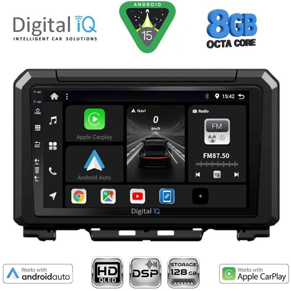 Βλησαρούλης Car Center - DIGITAL IQ BXF 7679_CPAA (9inc) MULTIMEDIA TABLET for SUZUKI JIMNY mod. 2017-2026