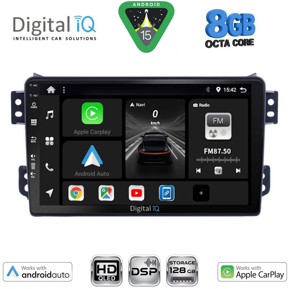 Βλησαρούλης Car Center - DIGITAL IQ BXF 7682_CPAA (9inc) MULTIMEDIA TABLET for OPEL AGILA - SUZUKI SPLASH mod. 2008-2018