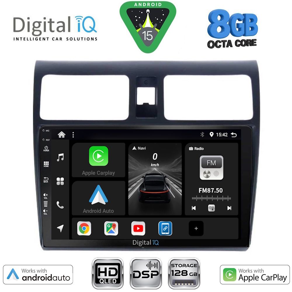 Βλησαρούλης Car Center - DIGITAL IQ BXF 7684_CPAA (10inc) MULTIMEDIA TABLET for SUZUKI SWIFT mod. 2005-2011