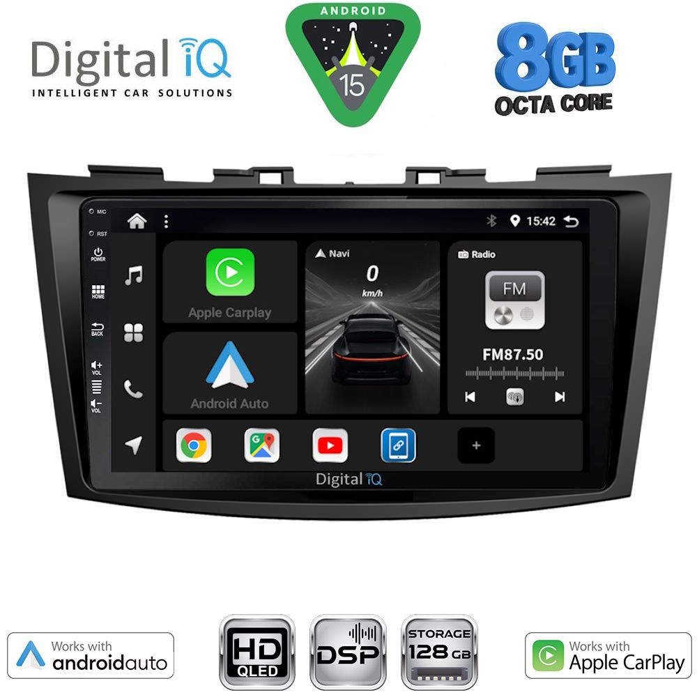 Βλησαρούλης Car Center - DIGITAL IQ BXF 7685_CPAA (9inc) MULTIMEDIA TABLET for SUZUKI SWIFT mod. 2011-2016