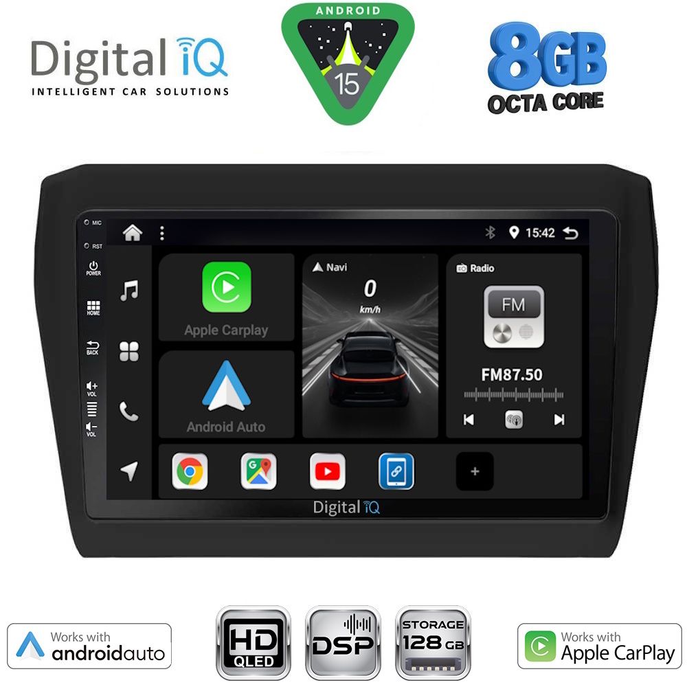 Βλησαρούλης Car Center - DIGITAL IQ BXF 7686_CPAA (9inc) MULTIMEDIA TABLET for SUZUKI SWIFT mod. 2017-2026