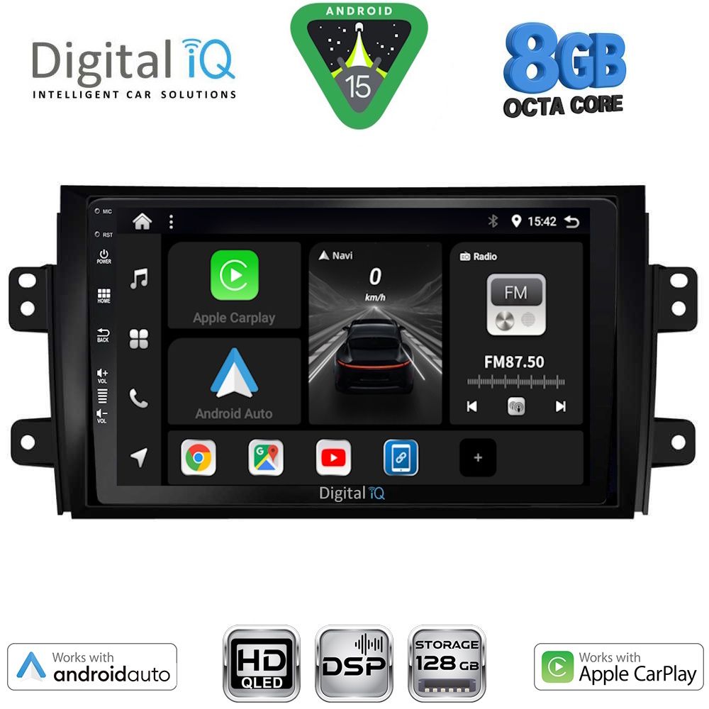Βλησαρούλης Car Center - DIGITAL IQ BXF 7688_CPAA (9inc) MULTIMEDIA TABLET for FIAT SEDICI – SUZUKI SX4 mod. 2005-2013