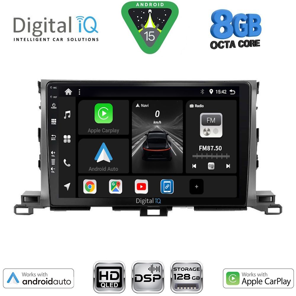 Βλησαρούλης Car Center - DIGITAL IQ BXF 7700_CPAA (10inc) MULTIMEDIA TABLET for TOYOTA HIGHLANDER mod. 2014-2019