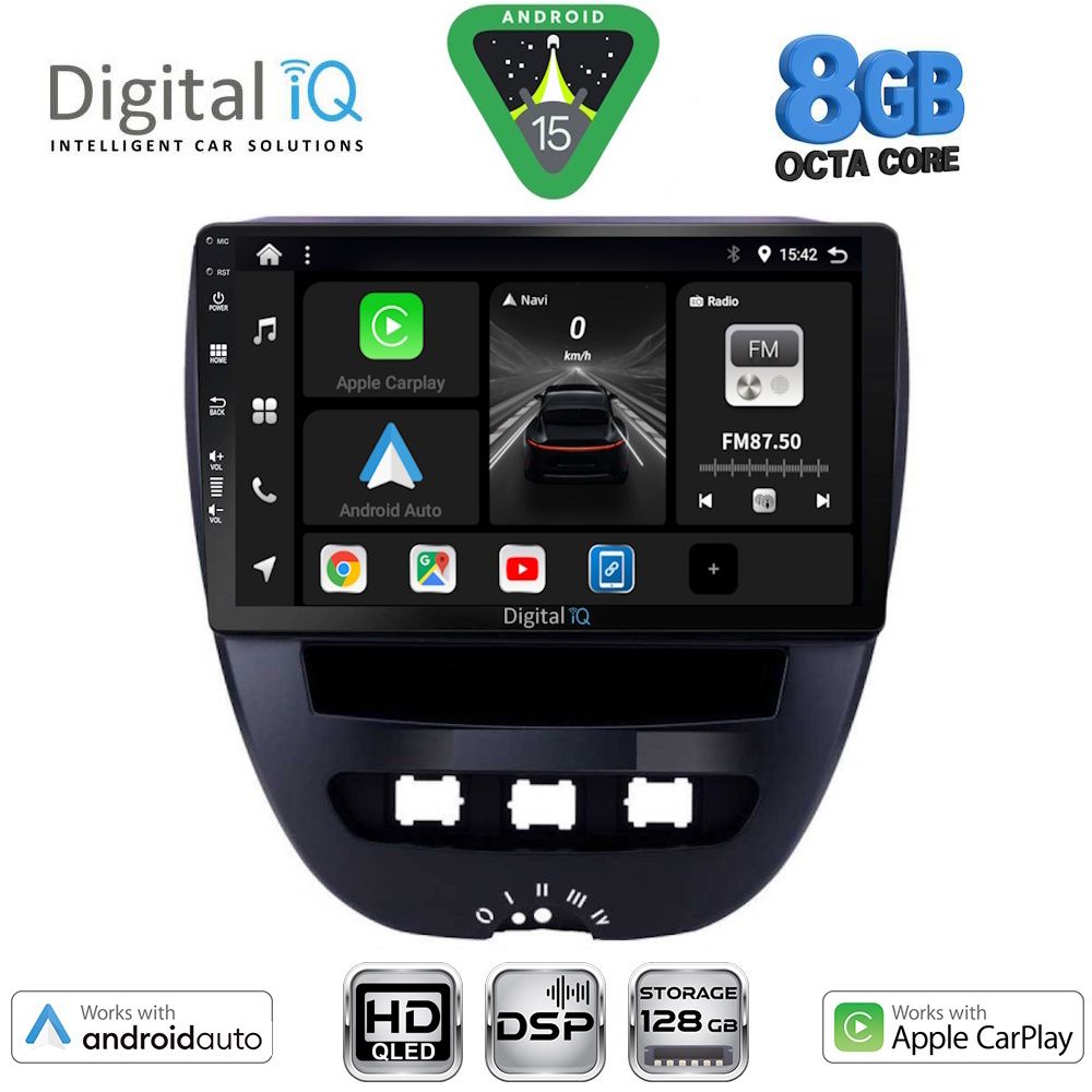 Βλησαρούλης Car Center - DIGITAL IQ BXF 7707_CPAA (10inc) MULTIMEDIA TABLET for CITROEN C1-PEUGEOT 107-TOYOTA AYGO mod. 2005-2014