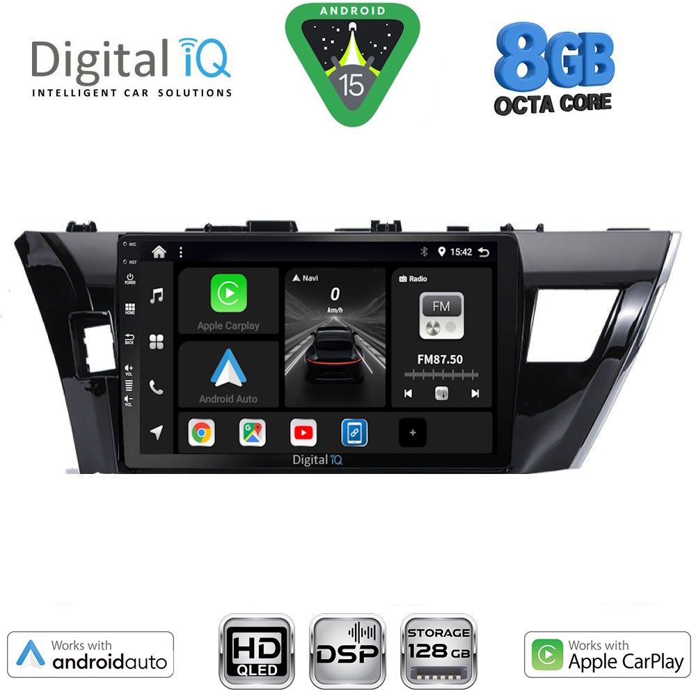 Βλησαρούλης Car Center - DIGITAL IQ BXF 7714_CPAA (10inc) MULTIMEDIA TABLET for TOYOTA COROLLA mod. 2013-2016