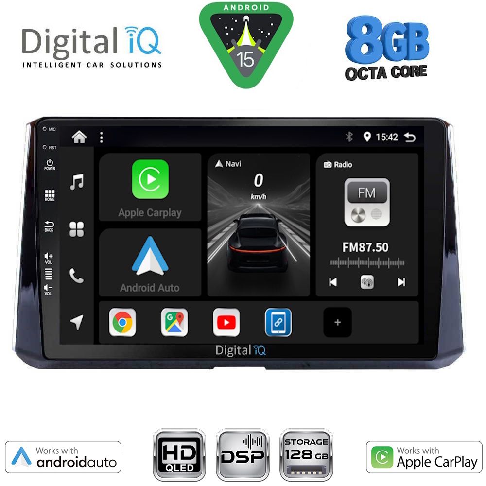 Βλησαρούλης Car Center - DIGITAL IQ BXF 7716_CPAA (10inc) MULTIMEDIA TABLET for TOYOTA COROLLA mod. 2019-2026