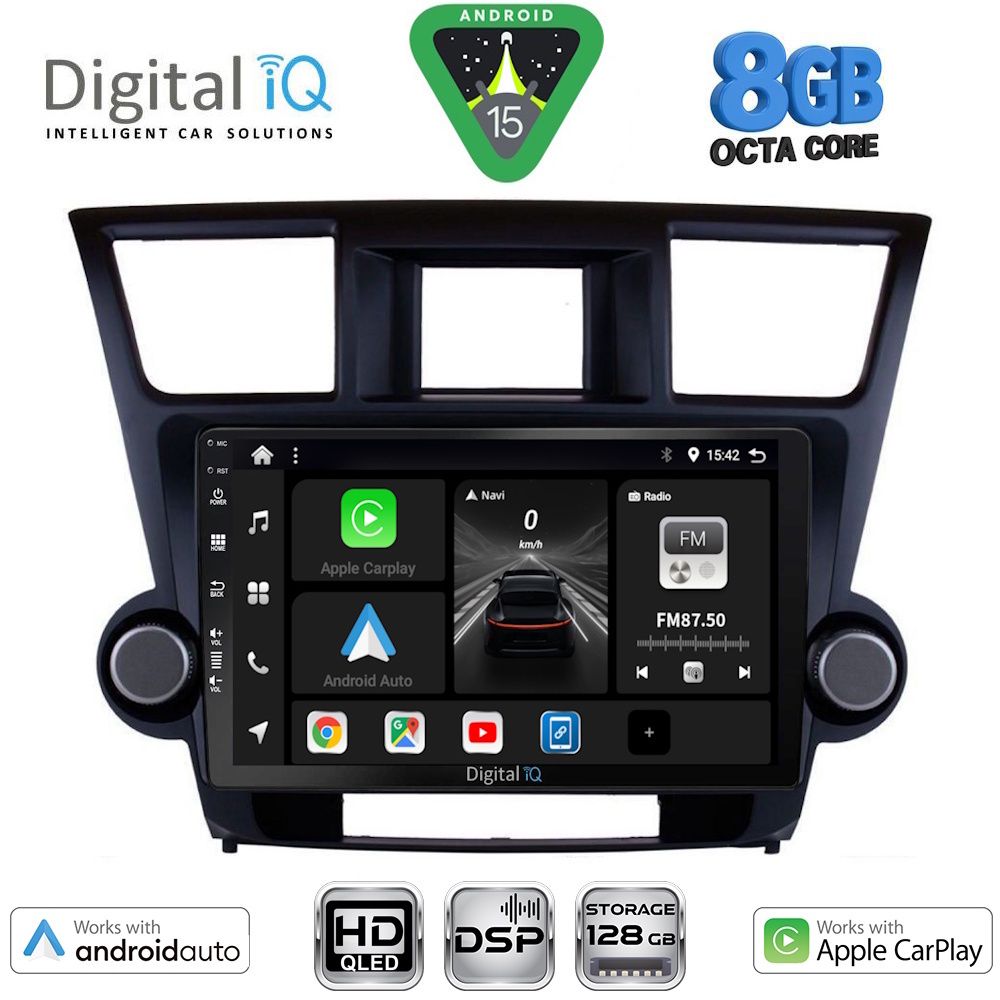 Βλησαρούλης Car Center - DIGITAL IQ BXF 7719_CPAA (10inc) MULTIMEDIA TABLET for TOYOTA HIGHLANDER mod. 2008-2015