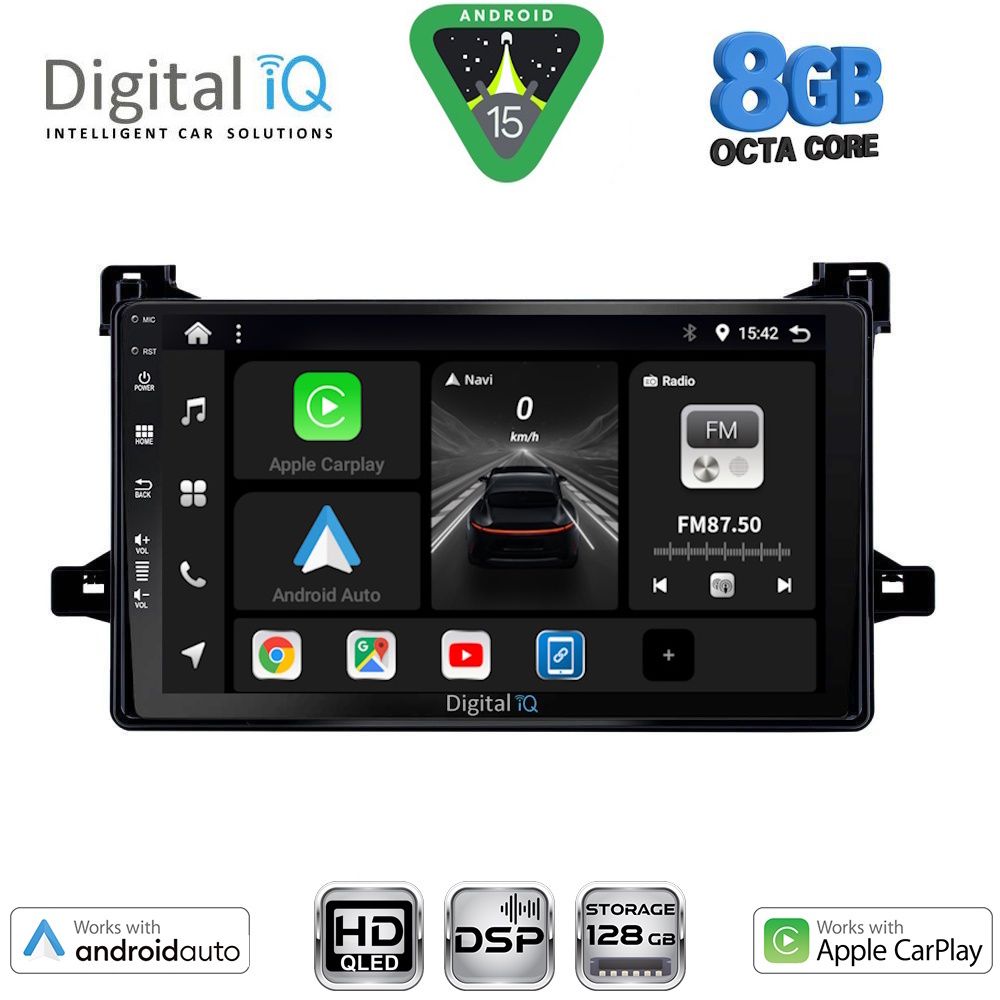 Βλησαρούλης Car Center - DIGITAL IQ BXF 7727_CPAA (9inc) MULTIMEDIA TABLET for TOYOTA PRIUS mod. 2016-2020