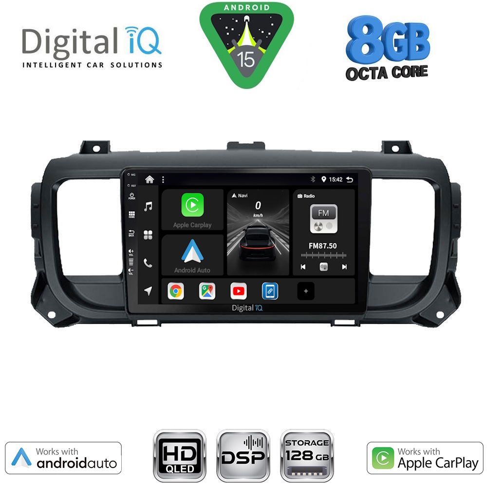 Βλησαρούλης Car Center - DIGITAL IQ BXF 7729_CPAA (9inc) MULTIMEDIA TABLET for CITROEN JUMPY-SPACETOURER – PEUGEOT EXPERT-TRAVELLER – TOYOTA PROACE mod. 2016-2026
