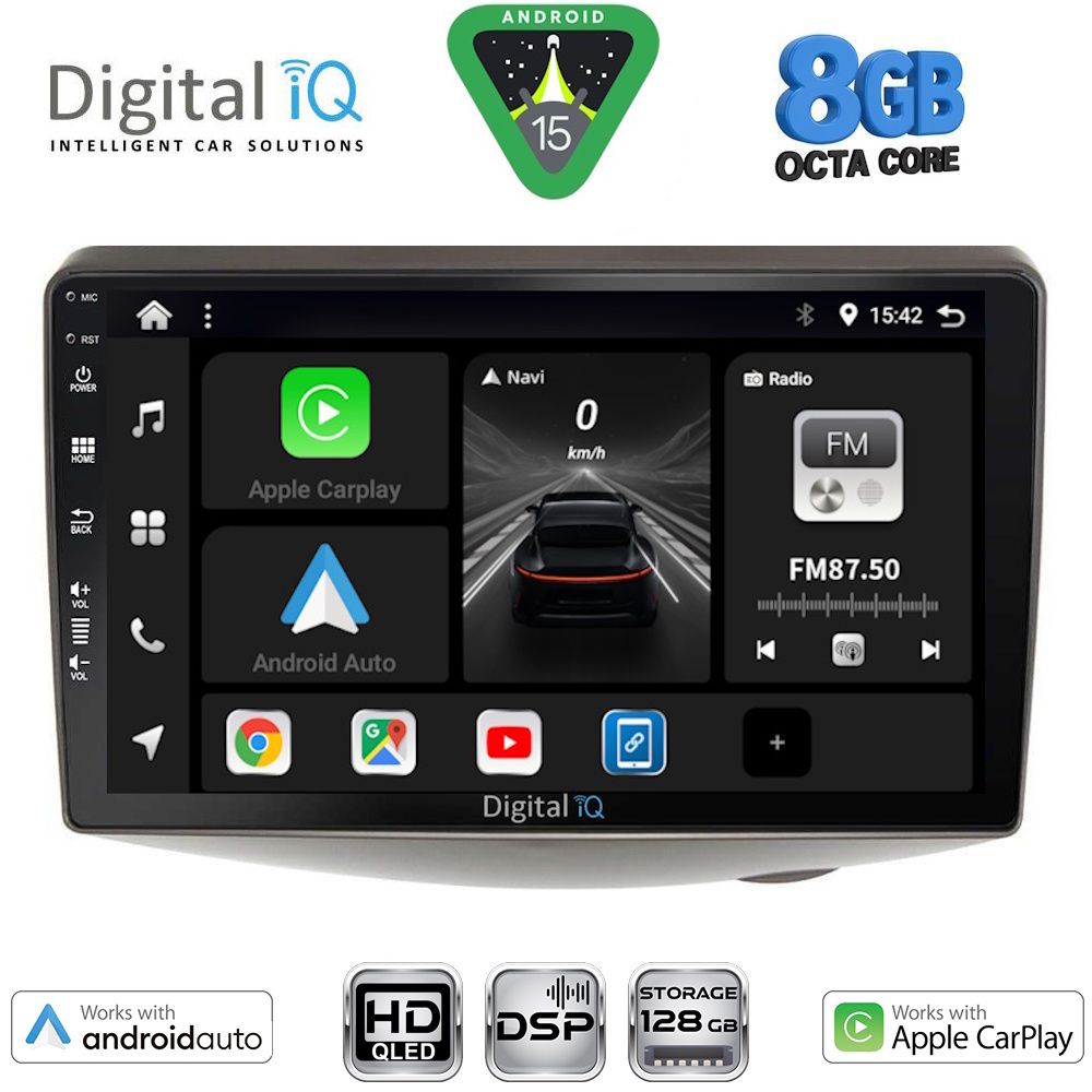 Βλησαρούλης Car Center - DIGITAL IQ BXF 7735_CPAA (9inc) MULTIMEDIA TABLET for TOYOTA YARIS mod. 1999-2006
