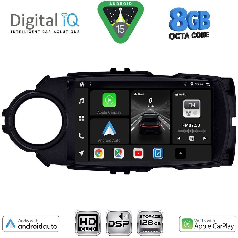 Βλησαρούλης Car Center - DIGITAL IQ BXF 7737FL_CPAA (9inc) MULTIMEDIA TABLET for TOYOTA YARIS mod. 2015-2020