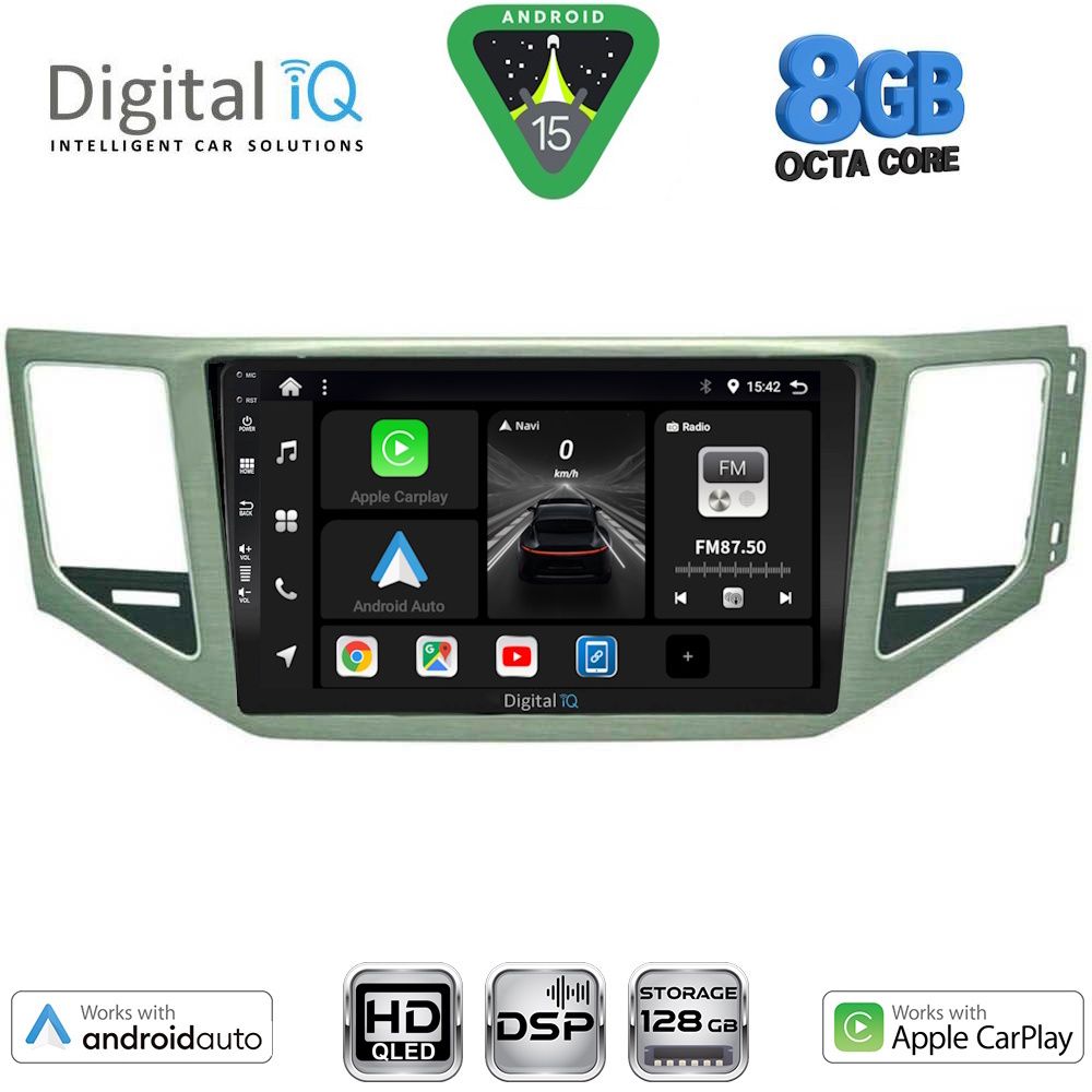Βλησαρούλης Car Center - DIGITAL IQ BXF 7745_CPAA (SL) (10inc) MULTIMEDIA TABLET for VW GOLF SPORTSVAN mod. 2014-2021