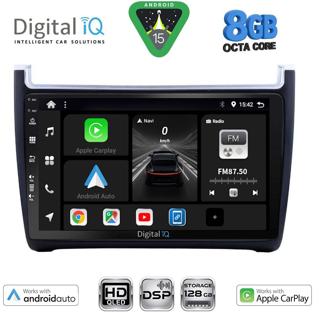 Βλησαρούλης Car Center - DIGITAL IQ BXF 7757_CPAA (9inc) MULTIMEDIA TABLET for VW POLO mod. 2014-2017