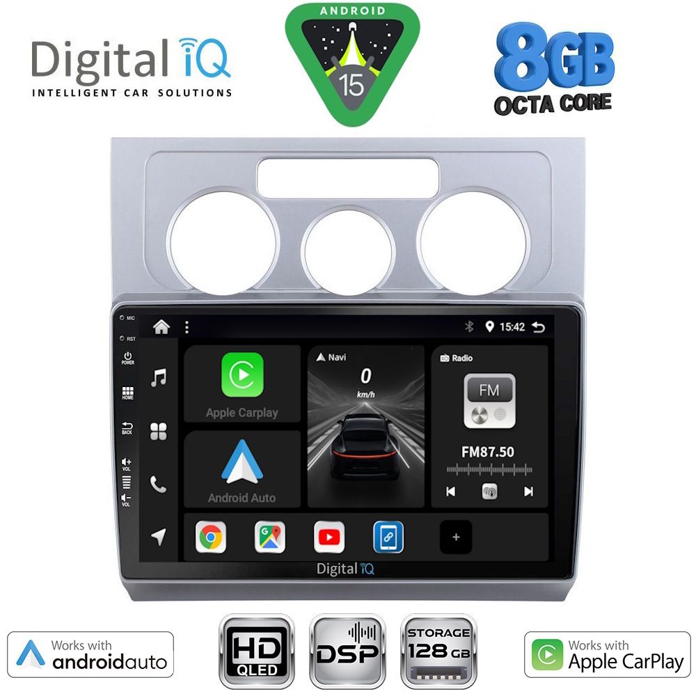 Βλησαρούλης Car Center - DIGITAL IQ BXF 7767_CPAA A/C (10inc) MULTIMEDIA TABLET for VW TOURAN mod. 2003-2010