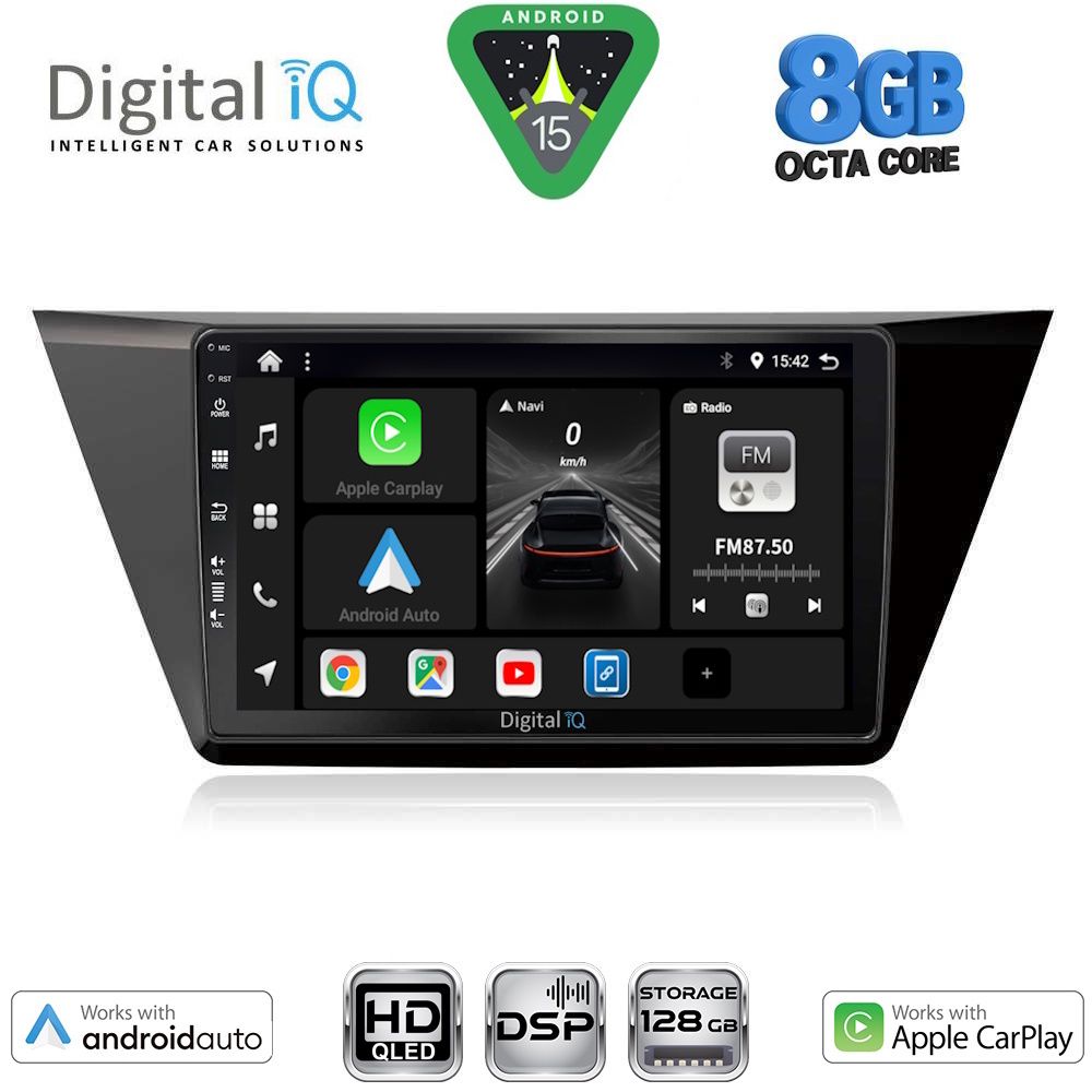 Βλησαρούλης Car Center - DIGITAL IQ BXF 7769_CPAA (10inc) MULTIMEDIA TABLET for VW TOURAN mod. 2016-2026