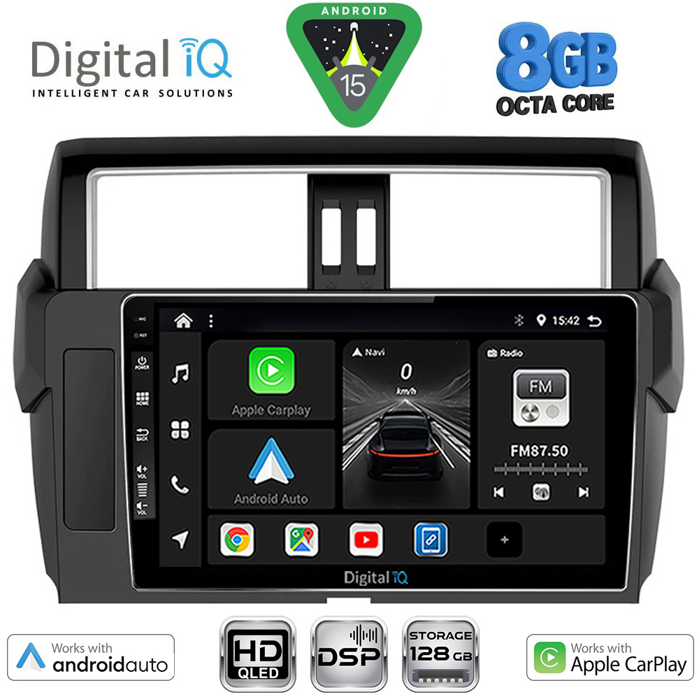 Βλησαρούλης Car Center - DIGITAL IQ BXF 7777_CPAA (10inc) MULTIMEDIA TABLET for TOYOTA PRADO mod. 2014-2017