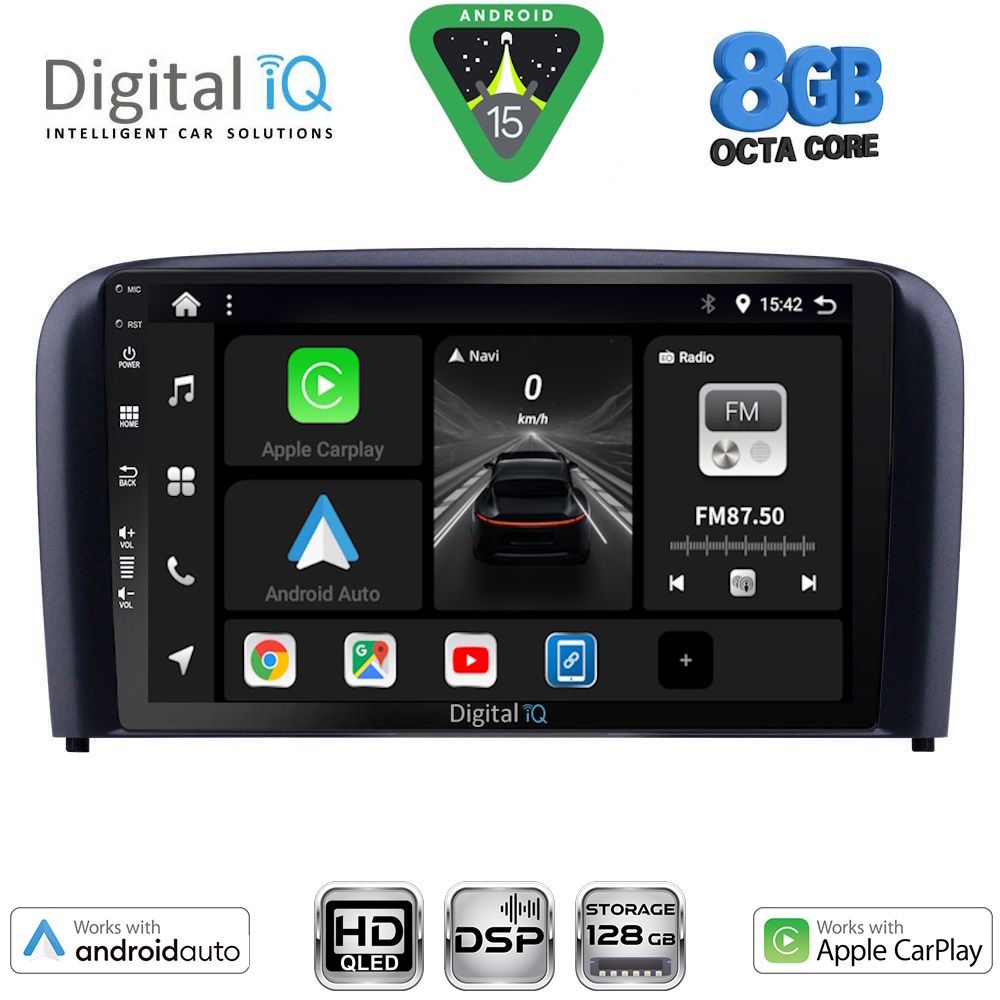 Βλησαρούλης Car Center - DIGITAL IQ BXF 7786_CPAA (9inc) MULTIMEDIA TABLET for VOLVO S80 mod. 1998-2006